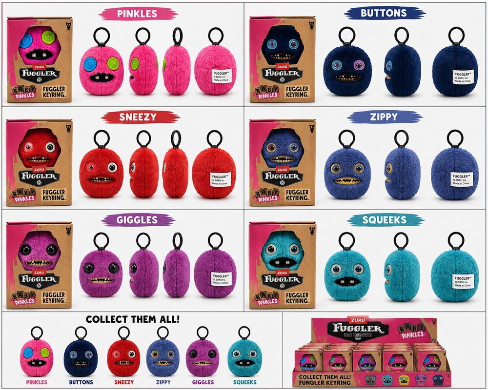 Fuggler Baby Pinkles Keyring